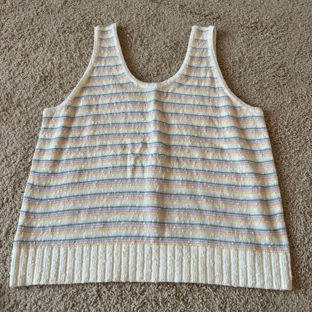 Rainbow sweater tank